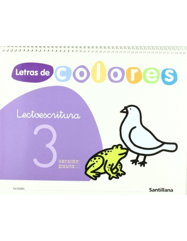 LETRAS COLORES 3PAUTA 4 ANOSLECTOESCRITURA