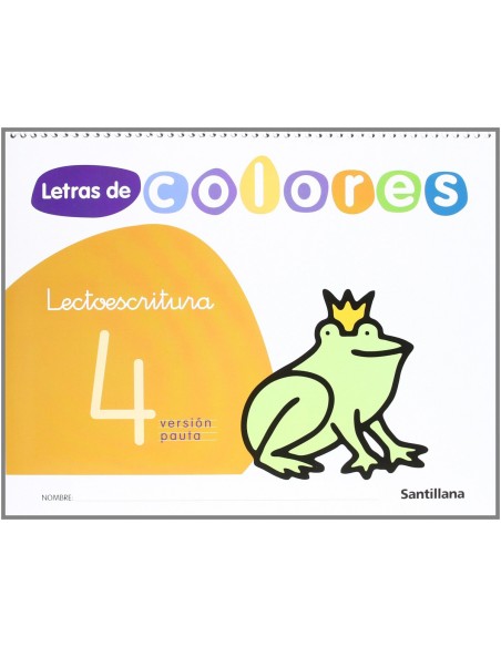 LETRAS COLORES 4PAUTA 4 ANOSLECTOESCRITURA