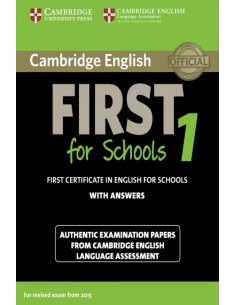 Cambridge english first for schools 1 Student key