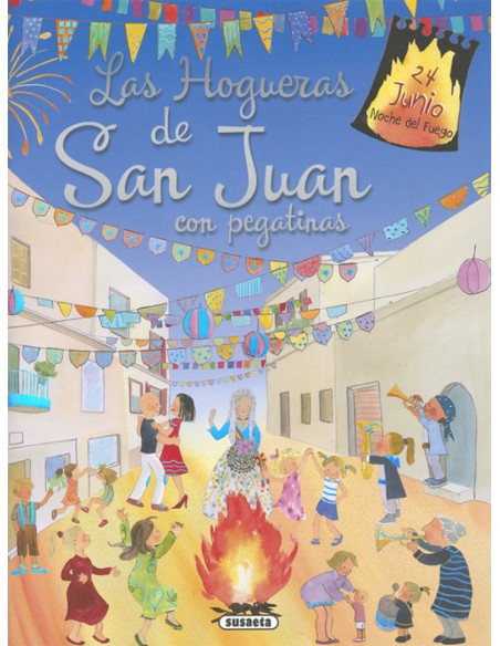 Las hogueras de San Juan en pegatinas