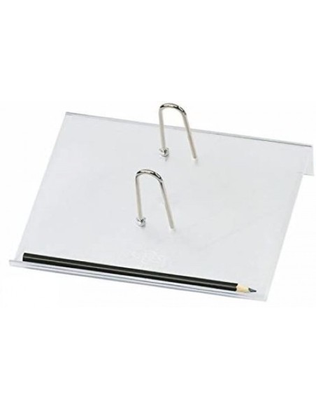 Portacalendarios sobremesa de plastico transparente para bloque bufete