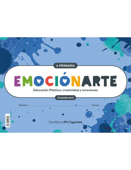 PLASTICA Y VISUAL 6 PRIMARIA CUADERNO CON FICHA EMOCION AZUL ED19