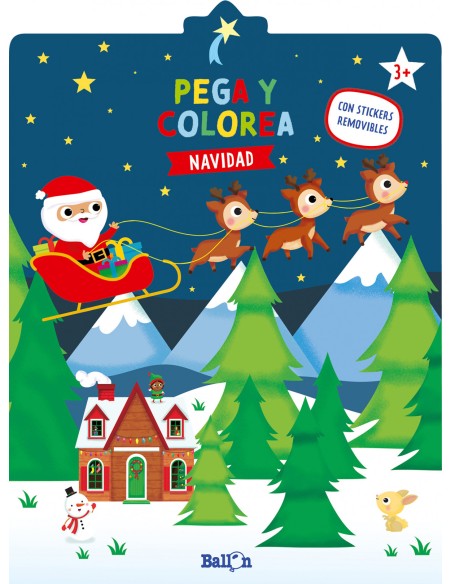 NAVIDAD PEGA Y COLOREA NAVIDAD PEGA Y COLOREA
