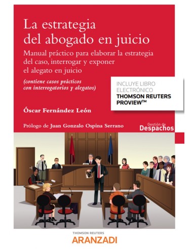 La estrategia del abogado en juicio Papel e book