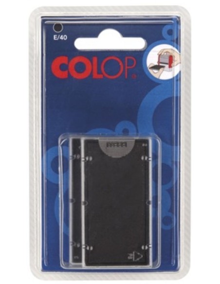 BLISTER 2 ALMOHADILLAS E12 NEGRA COLOP