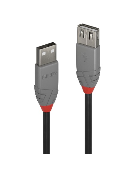 36700 cable USB 0,2 m USB 2.0 USB A Negro, Gris