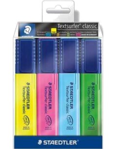 ESTUCHE 4 MARCADORES TETSURFER CLASSIC COLORES SURTIDOS