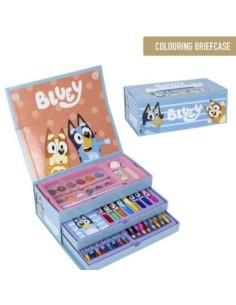 SET DE PAPELERIA COLOREABLE MALETIN BLUEY 26X10X13CM