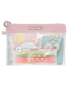 Set portatodo jumbo con accesorios de papeleria molang blossom
