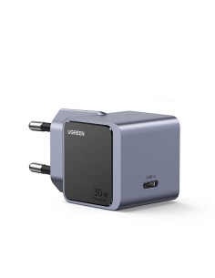Nexode S 30W USB-C GaN Fast Charger EU gray Teléfono móvil, Batería portátil, Teléfono Gris Corriente alterna Interior