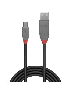 36721 cable USB 0,5 m USB 2.0 USB A Mini-USB B Negro, Gris 2
