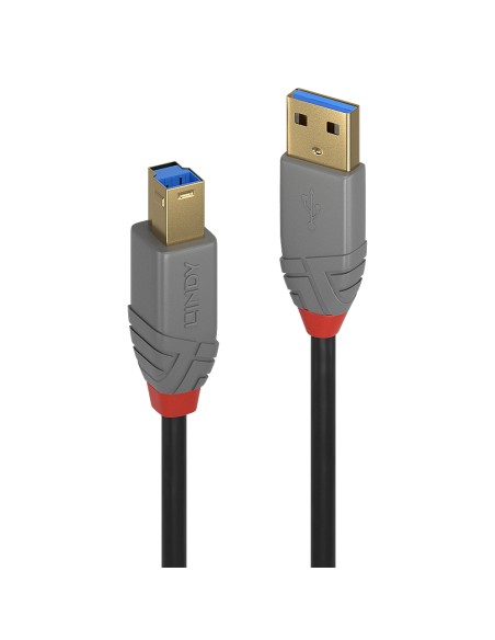 36743 cable USB 3 m USB 3.2 Gen 1 (3.1 Gen 1) USB A USB B Negro, Gris