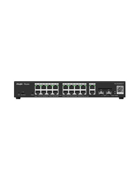 RG-ES220GS-P switch Gestionado L2 Gigabit Ethernet (10/100/1000) Energía sobre Ethernet (PoE) Negro