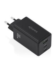Cargador GaN 100W, 2x USB-C PD3.0 QC4.0 QC5.0, 1x USB-A QC3.0, Negro