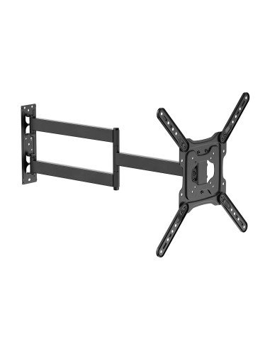 Soporte Eco Giratorio, Inclinable y Nivelable para Monitor/TV 35kg de 23"-65", Negro