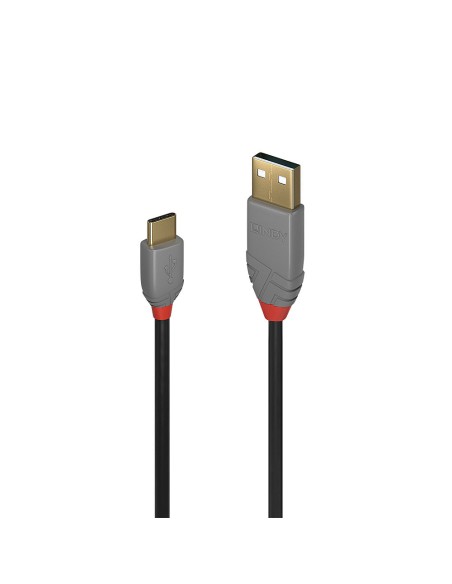 36887 cable USB 2 m USB 2.0 USB A USB C Negro, Gris