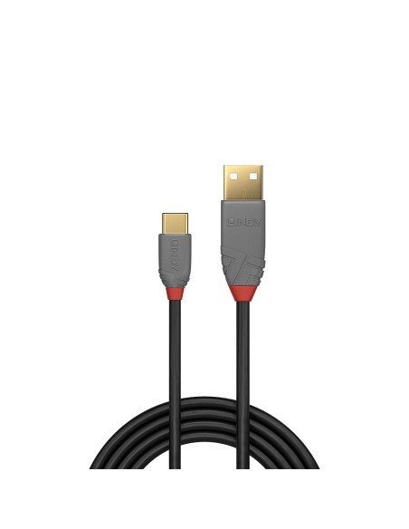 36887 cable USB 2 m USB 2.0 USB A USB C Negro, Gris