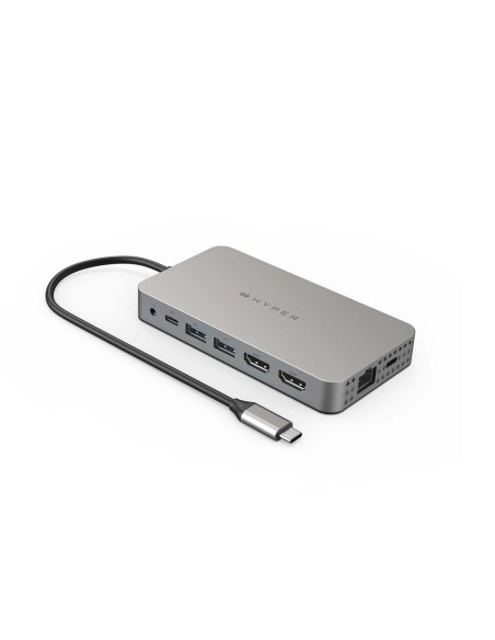 DUEL HDMI 10-IN1 USB 3.2 Gen 1 (3.1 Gen 1) Type-C Acero inoxidable