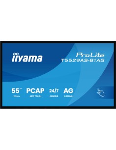 T5529AS-B1AG pantalla de señalización Panel plano interactivo 138,7 cm (54.6") LED Wifi 500 cd / m² 4K Ultra HD Negro Pantalla t
