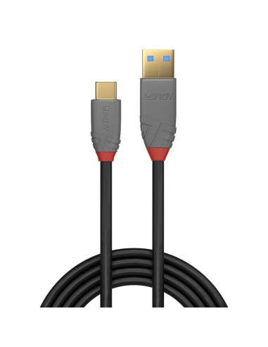 36910 cable USB 0,5 m USB C USB A Negro, Gris
