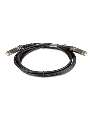DEM-CB300S Cable de fibra óptica e InfiniBand 3 m SFP+ Negro