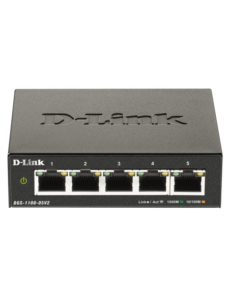 DGS-1100-05V2/B switch Gestionado L2 Gigabit Ethernet (10/100/1000) Negro