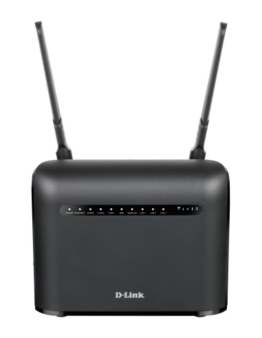 AC1200 router inalámbrico Gigabit Ethernet Doble banda (2,4 GHz / 5 GHz) 4G Negro