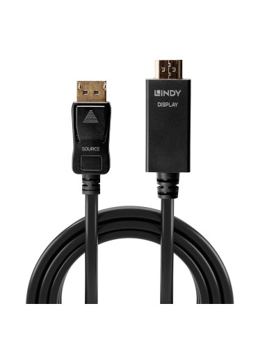 36923 adaptador de cable de vídeo 3 m DisplayPort HDMI tipo A (Estándar) Negro