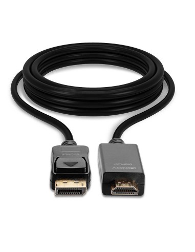 36923 adaptador de cable de vídeo 3 m DisplayPort HDMI tipo A (Estándar) Negro