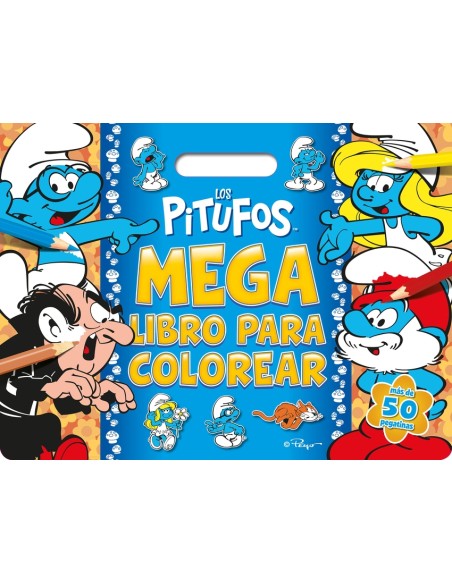 Los Pitufos Megalibro para colorear