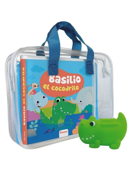 Libro de bano Basilio el cocodrilo