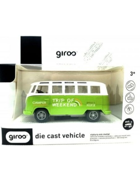 EXP 12 FURGONETA CAMPER PULL BACK SURTIDAS ESCALA 1 43