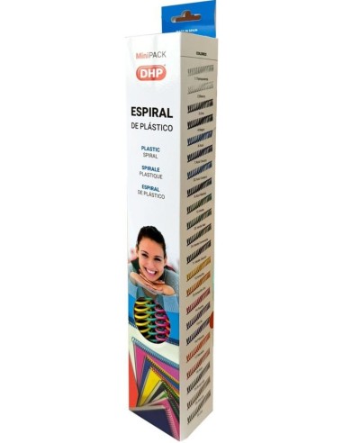 C 25 ESPIRAL PLASTICA COLORES SURTIDOS 10MM PASO 5 1