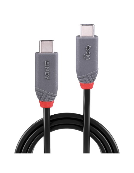 36947 cable USB 0,8 m USB4 Gen 3x2 USB C Negro