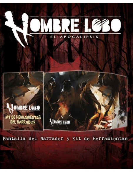 PANTALLA DEL NARRADOR Y KIT DE HERRAMIENTAS HOMBRE LOBO EL