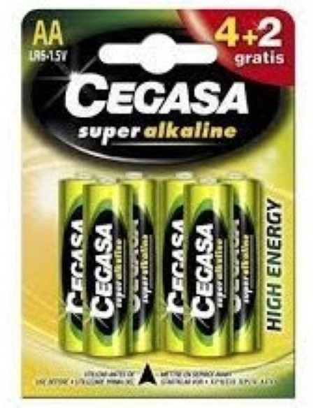 BLISTER 42 PILAS CEGASA SUPER ALCALINA AA LR6