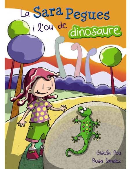 La Sara pegues i lou de dinosaure