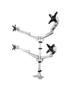 Soporte de Montaje para Cuatro Monitores - con Movimiento Total - Premium