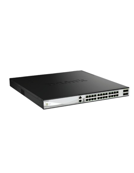 DXS-3130-28P switch Gestionado L3 10G Ethernet (100/1000/10000) Energía sobre Ethernet (PoE) Negro