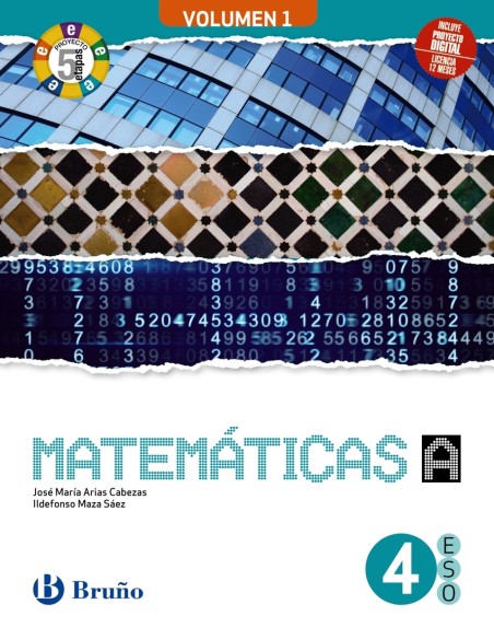 Matematicas 4 A ESO 3 volumenes Proyecto 5 etapas