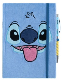 CUADERNO TAPA FELPA A5 PREMIUM CON BOLIGRAFO STITCH