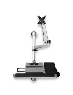 Estación de Trabajo de Montaje en Pared - para 1 Monitor - Premium