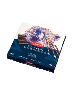 CAJA MADERA 48 LAPICES DERWENT COLOURSOFT