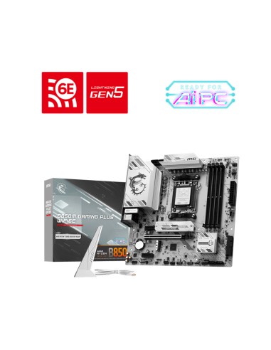 B850M GAMING PLUS WIFI6E AMD B850 Zócalo AM5 micro ATX