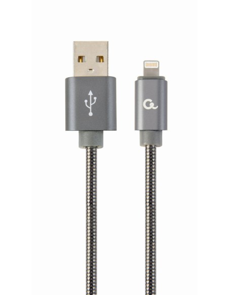 CC-USB2S-AMLM-1M-BG cable de conector Lightning 8 m Gris