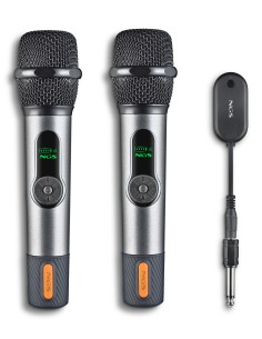 SINGER STAR DUO Negro Micrófono vocal