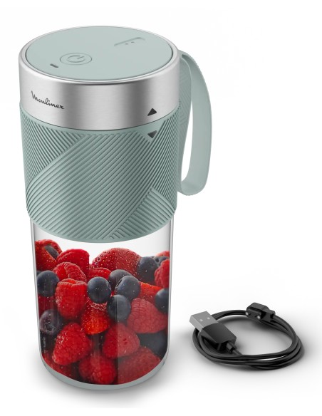 Lightmix LM1C0410 licuadora 0,3 L Batidora de vaso portátil Gris, Acero inoxidable, Transparente