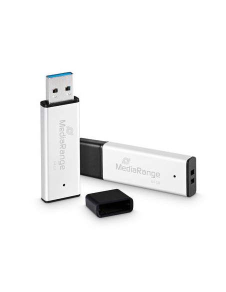 MR1901 unidad flash USB 64 GB USB tipo A 3.2 Gen 1 (3.1 Gen 1) Negro, Plata