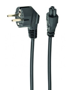 PC-186-ML12-0.5M cable de transmisión Negro 0,5 m CEE 7/7 C5 acoplador