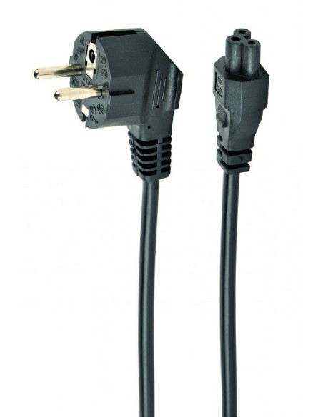 PC-186-ML12-0.5M cable de transmisión Negro 0,5 m CEE 7/7 C5 acoplador